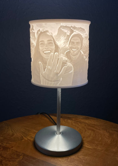 Personalisierte 3D-Relief-Tischlampe- Klassisch