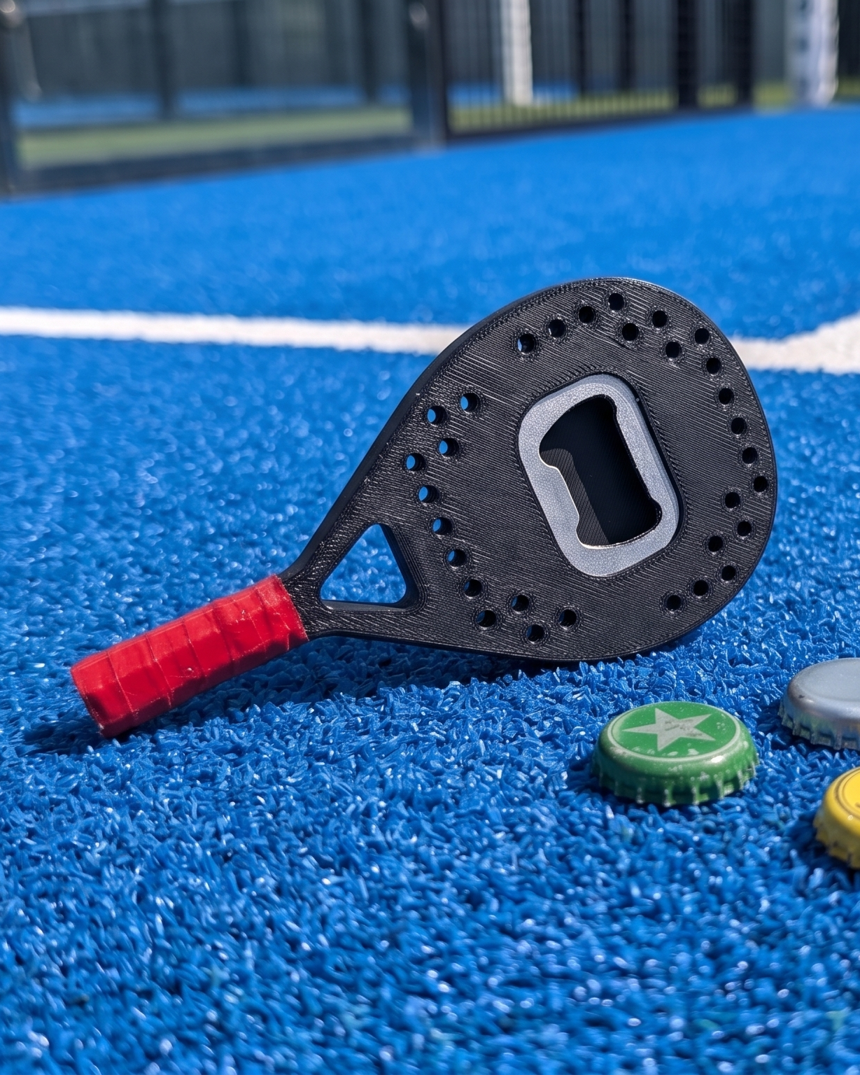 Personalisierter Padel-Tennis Flaschenöffner