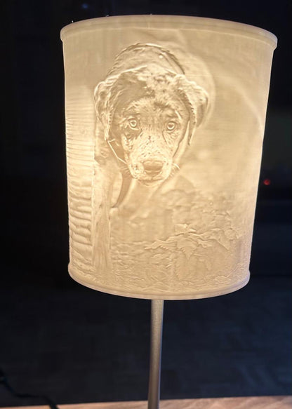 Personalisierte 3D-Relief-Tischlampe- Klassisch